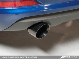 AWE Audi 8V A3 Touring Edition Exhaust - Dual Outlet Chrome Silver 90 mm Tips