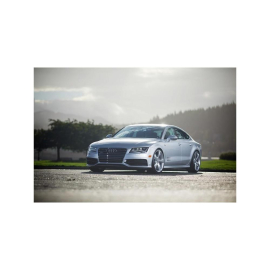 AWE Audi C7 A7 3.0T Touring Edition Exhaust - Dual Outlet Chrome Silver Tips