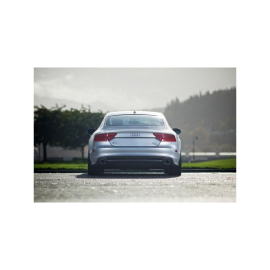 AWE Audi C7 A7 3.0T Touring Edition Exhaust - Dual Outlet Chrome Silver Tips