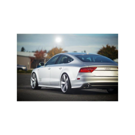 AWE Audi C7 A7 3.0T Touring Edition Exhaust - Dual Outlet Chrome Silver Tips