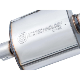 AWE Audi B9 A4 Touring Edition Exhaust Dual Outlet - Chrome Silver Tips (Includes DP)