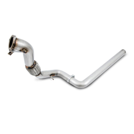 AWE Audi B9 A4 Touring Edition Exhaust Dual Outlet - Chrome Silver Tips (Includes DP)