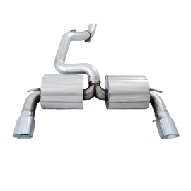 AWE Ford Focus RS Touring Edition Cat-back Exhaust- Non-Resonated - Chrome Silver Tips