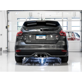 AWE Ford Focus ST Touring Edition Cat-back Exhaust - Non-Resonated - Chrome Silver Tips