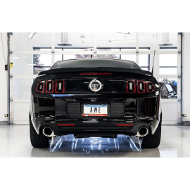 AWE S197 Mustang GT Axle-back Exhaust - Touring Edition (Chrome Silver Tips)