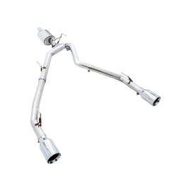 AWE 09-18 RAM 1500 5.7L (w/o Cutout) 0FG Dual Rear Exit Cat-Back Exhaust - Chrome Silver Tips