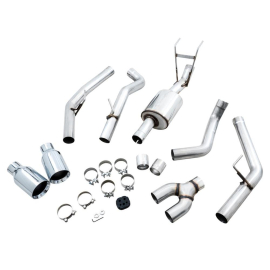 AWE 09-18 RAM 1500 5.7L (w/o Cutout) 0FG Dual Rear Exit Cat-Back Exhaust - Chrome Silver Tips