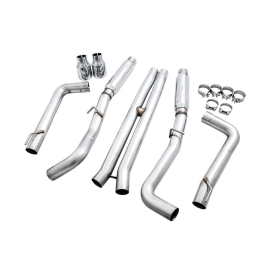 AWE 2015+ Dodge Charger 6.4L/6.2L Supercharged Track Edition Exhaust - Chrome Silver Tips