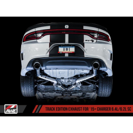 AWE 2015+ Dodge Charger 6.4L/6.2L Supercharged Track Edition Exhaust - Chrome Silver Tips