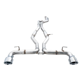 AWE 2020 Toyota Supra A90 Track Edition Exhaust - 5in Chrome Silver Tips