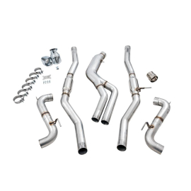 AWE 2020 Toyota Supra A90 Track Edition Exhaust - 5in Chrome Silver Tips