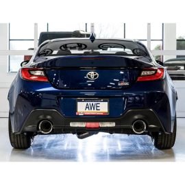 AWE Subaru BRZ / Toyota GR86 / Toyota 86 Touring Edition Cat-Back Exhaust- Chrome Silver Tips