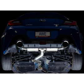 AWE Subaru BRZ / Toyota GR86 / Toyota 86 Touring Edition Cat-Back Exhaust- Chrome Silver Tips