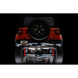 AWE 2018+ Jeep Wrangler JL/JLU Tread Edition Axle-Back Dual Exhaust - Diamond Black Tips