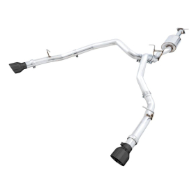 AWE 19-21 RAM 1500 5.7L (w/Cutouts) 0FG Dual Rear Exit Cat-Back Exhaust - Diamond Black Tips