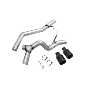 AWE 2020+ Jeep Gladiator 3.6L Trail-to-Tread (Dual Exhaust) Conversion Kit w/Diamond Blk Tips