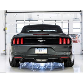 AWE S550 Mustang EcoBoost Axle-back Exhaust - Touring Edition (Diamond Black Tips)