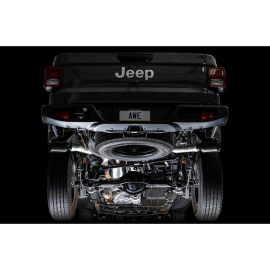 AWE 20-21 Jeep Gladiator JT 3.6L Tread Edition Cat-Back Dual Exhaust - Diamond Black Tip