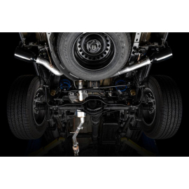 AWE 20-21 Jeep Gladiator JT 3.6L Tread Edition Cat-Back Dual Exhaust - Diamond Black Tip