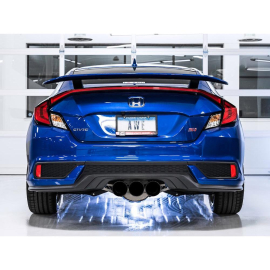 AWE 2016+ Honda Civic Si Touring Edition Exhaust w/Front Pipe & Dual Diamond Black Tips