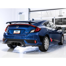 AWE 2016+ Honda Civic Si Touring Edition Exhaust w/Front Pipe & Dual Diamond Black Tips