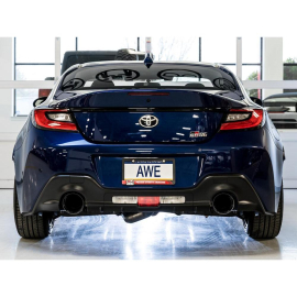 AWE Subaru BRZ / Toyota GR86 / Toyota 86 Touring Edition Cat-Back Exhaust- Diamond Black Tips