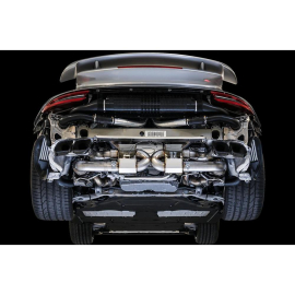 AWE Performance Exhaust and High-Flow Cat Sections for Porsche 991.2 Turbo - Stock Tips