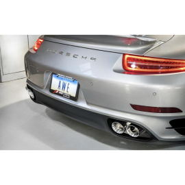 AWE Performance Exhaust and High-Flow Cat Sections for Porsche 991 Turbo - Chrome Silver Quad Tips