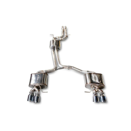 AWE Audi 8R SQ5 Touring Edition Exhaust - Quad Outlet Chrome Silver Tips