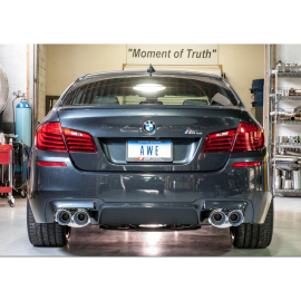 AWE BMW F10 M5 Touring Edition Axle-Back Exhaust Chrome Silver Tips