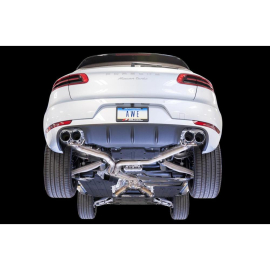 AWE Porsche Macan Touring Edition Exhaust System - Chrome Silver 102mm Tips