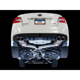 AWE 2015+ Subaru WRX VA Sedan Touring Edition Exhaust - Chrome Silver Tips (102mm)