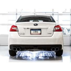 AWE 2015+ Subaru WRX VA Sedan Touring Edition Exhaust - Chrome Silver Tips (102mm)