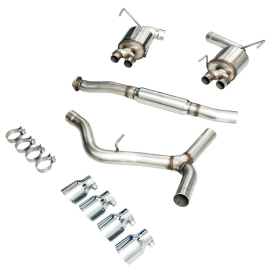 AWE 2015+ Subaru WRX VA Sedan Touring Edition Exhaust - Chrome Silver Tips (102mm)