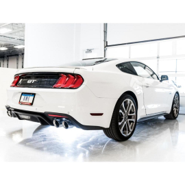 AWE 2018+ Ford Mustang GT (S550) Cat-back Exhaust - Touring Edition (Quad Chrome Silver Tips)