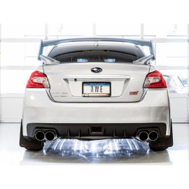 AWE Subaru STI VA / WRX GV / STI GV Sedan Touring Edition Exhaust - Chrome Silver Tip (102mm)