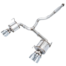 AWE Subaru STI VA / WRX GV / STI GV Sedan Touring Edition Exhaust - Chrome Silver Tip (102mm)