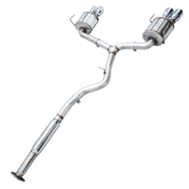 AWE Subaru STI VA / WRX GV / STI GV Sedan Touring Edition Exhaust - Chrome Silver Tip (102mm)