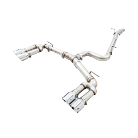 AWE Audi 8V S3 Track Edition Exhaust - Chrome Silver Tips 102mm