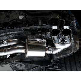 AWE 2020 Chevrolet Corvette (C8) Touring Edition Exhaust - Quad Chrome Silver Tips