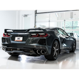 AWE 2020 Chevrolet Corvette (C8) Touring Edition Exhaust - Quad Chrome Silver Tips