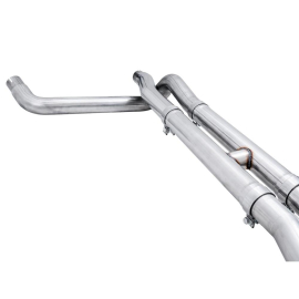 AWE 4th Gen GM 1500 6.2L 0FG Catback Split Rear Exit (w/ Bumper Cutouts) - Quad Chrome Tips