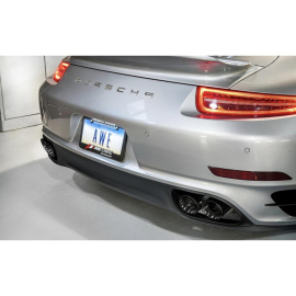 AWE Performance Exhaust and High-Flow Cat Sections for Porsche 991 Turbo - Diamond Black Quad Tips