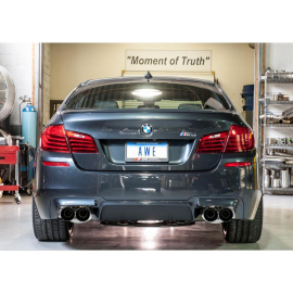 AWE BMW F10 M5 Touring Edition Axle-Back Exhaust Diamond Black Tips