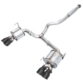 AWE Subaru STI VA / WRX GV / STI GV Sedan Touring Edition Exhaust - Diamond Black Tip (102mm)