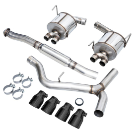 AWE Subaru STI VA / WRX GV / STI GV Sedan Touring Edition Exhaust - Diamond Black Tip (102mm)