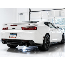 AWE 16-19 Chevy Camaro SS Resonated Cat-Back Exhaust -Track Edition (Quad Diamond Black Tips)