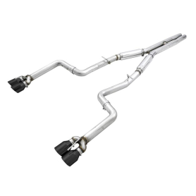 AWE 2015+ Dodge Challenger 6.4L/6.2L SC Track Edition Exhaust - Quad Diamond Black Tips