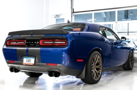 AWE 2017+ Dodge Challenger 5.7L Track Edition Exhaust - Diamond Black Quad Tips