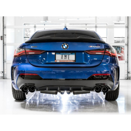 AWE 2019+ BMW M340i (G20) Non-Resonated Touring Edition Exhaust - Quad Diamond Black Tips